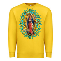 Lemon Our Lady Of Guadalupe Gemstone Sunflowers Premium Sweatshirt - FaDigitalArtStudio