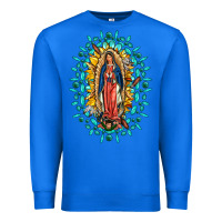 True Royal Our Lady Of Guadalupe Gemstone Sunflowers Premium Sweatshirt - FaDigitalArtStudio