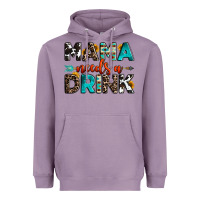 Lavender mama needs a drink Heavyweight Hoodie - OliviaCreatesArt