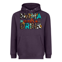 Plum mama needs a drink Heavyweight Hoodie - OliviaCreatesArt