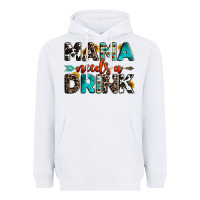White mama needs a drink Heavyweight Hoodie - OliviaCreatesArt