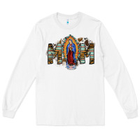 White mom virgin mary Long Sleeve Tee - SublimationCraftShop