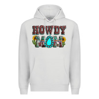 Dove Grey Howdy mom mother's day Premium Hoodie - HowdyJamesFarm