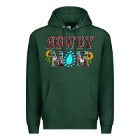 Sports Green Howdy mom mother's day Premium Hoodie - HowdyJamesFarm