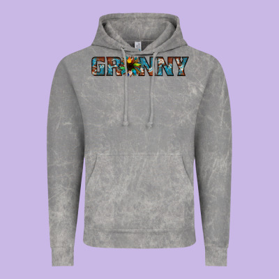 Granny Cowhide Sunflower Vintage Hoodie Designed By Jasminsmagicworld