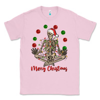 Bubblegum Pink Merry Christmas skeleton Classic Tee - NancyCooperArtShop