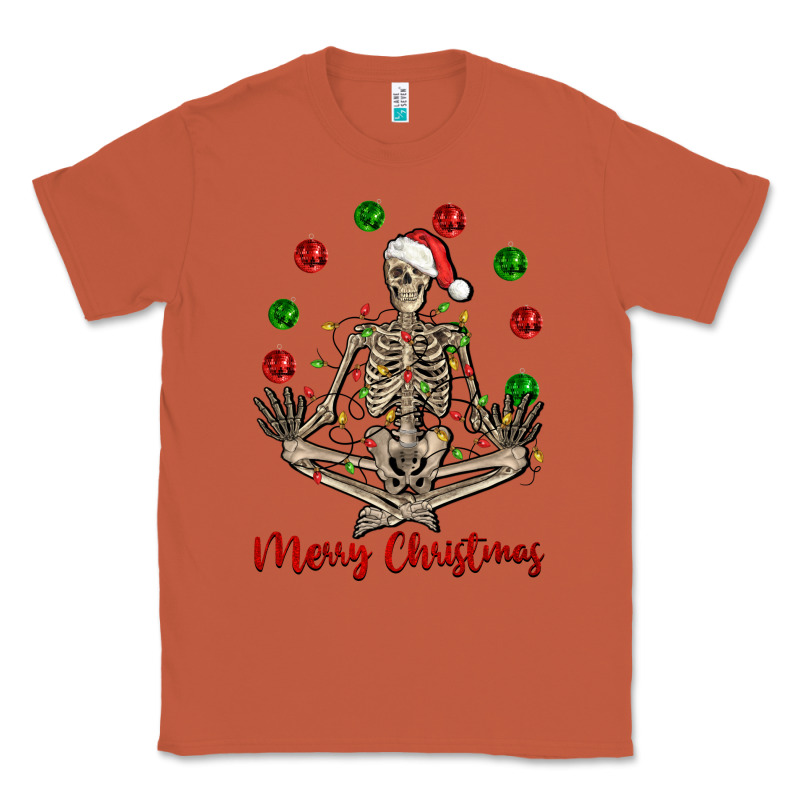 Merry Christmas Skeleton Classic Tee by NancyCooperArtShop | Teevron