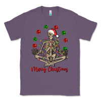 Lavender Merry Christmas skeleton Classic Tee - NancyCooperArtShop