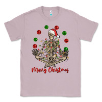 Lilac Merry Christmas skeleton Classic Tee - NancyCooperArtShop
