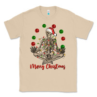 Mushroom Merry Christmas skeleton Classic Tee - NancyCooperArtShop