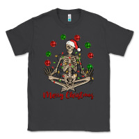 Smoke Merry Christmas skeleton Classic Tee - NancyCooperArtShop