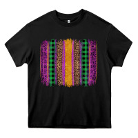Black mardi gras western brush stroke Heavy Core Tee - Artiststas