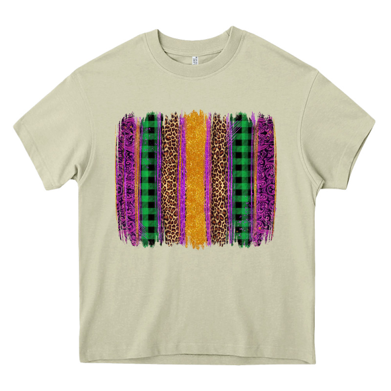Mardi Gras Western Brush Stroke Heavy Core Tee by Artiststas | Teevron