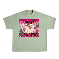 Oil Green merry pink christmas santa Urban Heavy Tee - MaliasSmallBusiness