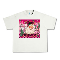 Pistachio merry pink christmas santa Urban Heavy Tee - MaliasSmallBusiness
