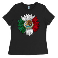 Black mexico sunflower Ladies Tee - AdoDesignShop