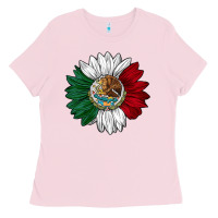 Bubblegum Pink mexico sunflower Ladies Tee - AdoDesignShop
