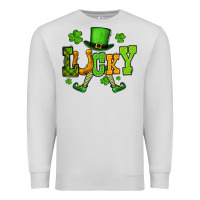 Dove Grey St. Patrick's lucky leprechaun Premium Sweatshirt - OliviaCreatesArt