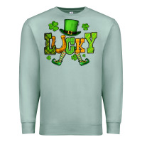 Seafoam St. Patrick's lucky leprechaun Premium Sweatshirt - OliviaCreatesArt