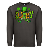 Smoke St. Patrick's lucky leprechaun Premium Sweatshirt - OliviaCreatesArt