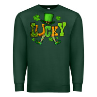Sports Green St. Patrick's lucky leprechaun Premium Sweatshirt - OliviaCreatesArt