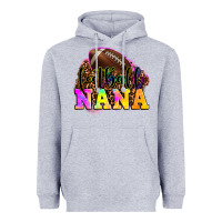 Heather Grey football nana Heavyweight Hoodie - OliviaCreatesArt