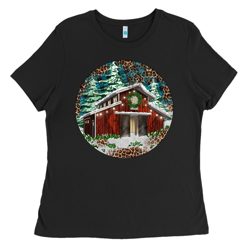 Barn Christmas Ladies Tee by RanaPortraitStore | Teevron