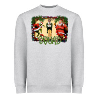 Heather Grey Christmas Friends Squad Heavyweight Sweatshirt - Bettercallsaul