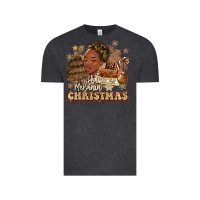 Vintage Black have a melanin christmas  black woman Vintage Tee - MaliasSmallBusiness