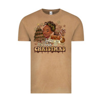 Vintage Camel have a melanin christmas  black woman Vintage Tee - MaliasSmallBusiness