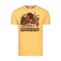 Vintage Mustard have a melanin christmas  black woman Vintage Tee - MaliasSmallBusiness