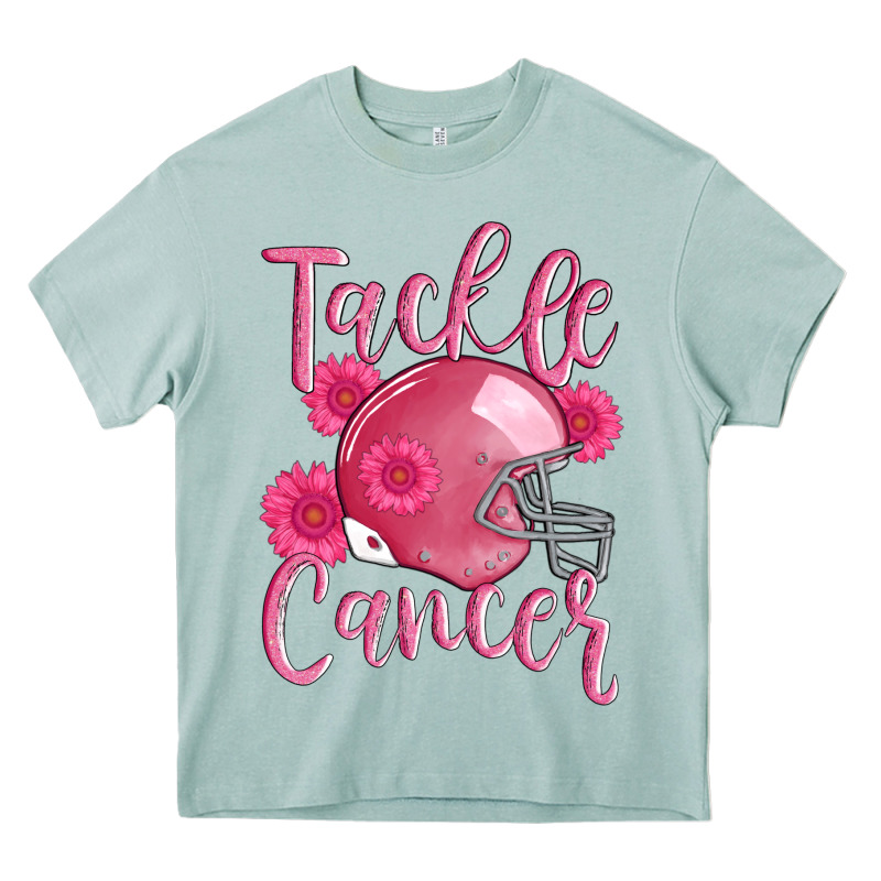 Tackle Cancer Helmet Heavy Core Tee by AdoDesignShop | Teevron