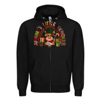 Black mommys little reindeer christmas Zipper Hoodie - CowGirlArtShop