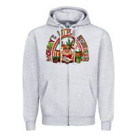 Heather Grey mommys little reindeer christmas Zipper Hoodie - CowGirlArtShop