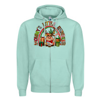 Seafoam mommys little reindeer christmas Zipper Hoodie - CowGirlArtShop