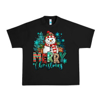 Black merry christmas snowman Urban Heavy Tee - MaliasSmallBusiness