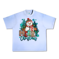Grape Ice merry christmas snowman Urban Heavy Tee - MaliasSmallBusiness