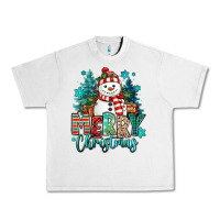 Lunar Rock merry christmas snowman Urban Heavy Tee - MaliasSmallBusiness