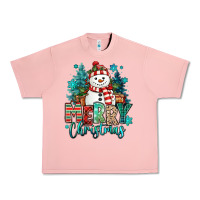 Salmon merry christmas snowman Urban Heavy Tee - MaliasSmallBusiness