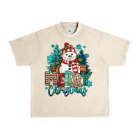 Sandshell merry christmas snowman Urban Heavy Tee - MaliasSmallBusiness