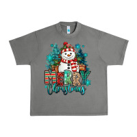 Tornado merry christmas snowman Urban Heavy Tee - MaliasSmallBusiness