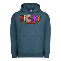 Pigment Midnight Navy spooky summer vibes Urban Hoodie - CowhideDigitalArt