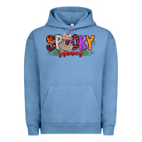 Pigment Pebble Blue spooky summer vibes Urban Hoodie - CowhideDigitalArt