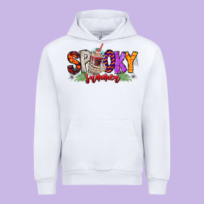 Spooky Summer Vibes Urban Hoodie Designed By Cowhidedigitalart