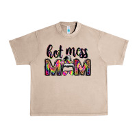 French Oak hot mess mom messy bun Urban Heavy Tee - JahusDesignShop