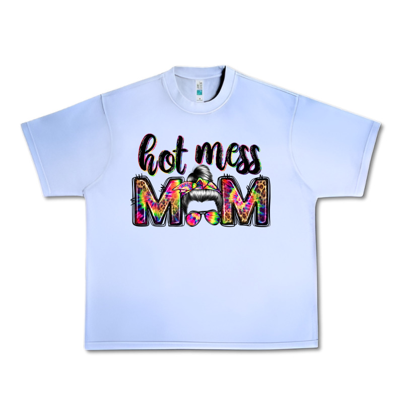 Hot Mess Mom Messy Bun Urban Heavy Tee by JahusDesignShop | Teevron