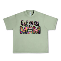 Oil Green hot mess mom messy bun Urban Heavy Tee - JahusDesignShop