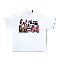 White hot mess mom messy bun Urban Heavy Tee - JahusDesignShop