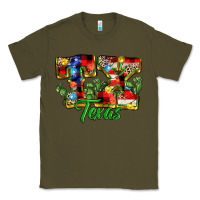 Army Green Christmas Texas Classic Tee - MaliasSmallBusiness