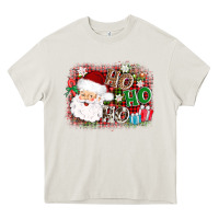 Cream ho ho ho santa Heavy Core Tee - AdoDesignShop